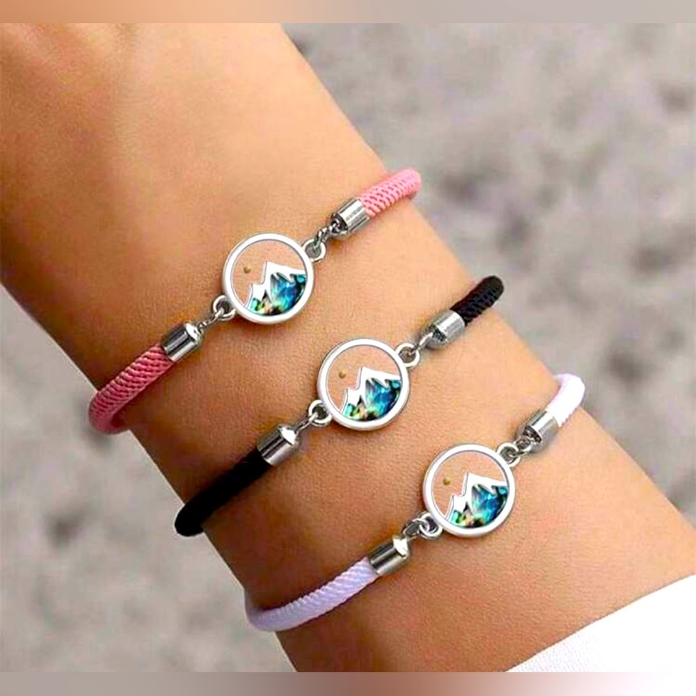 Faith Can Move Mountains Abalone Shell & Mustard Seed Bracelet Stainless Steel